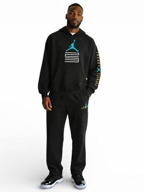 Jordan Nike Mens AJ 11 Gamma Tracksuit Track Suit Pants Joggers Hoodie Medium